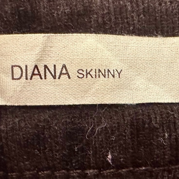 Kut from the Kloth Womens 14 Dark Brownie Diana Skinny Corduroy Pants Classic - Picture 2 of 6